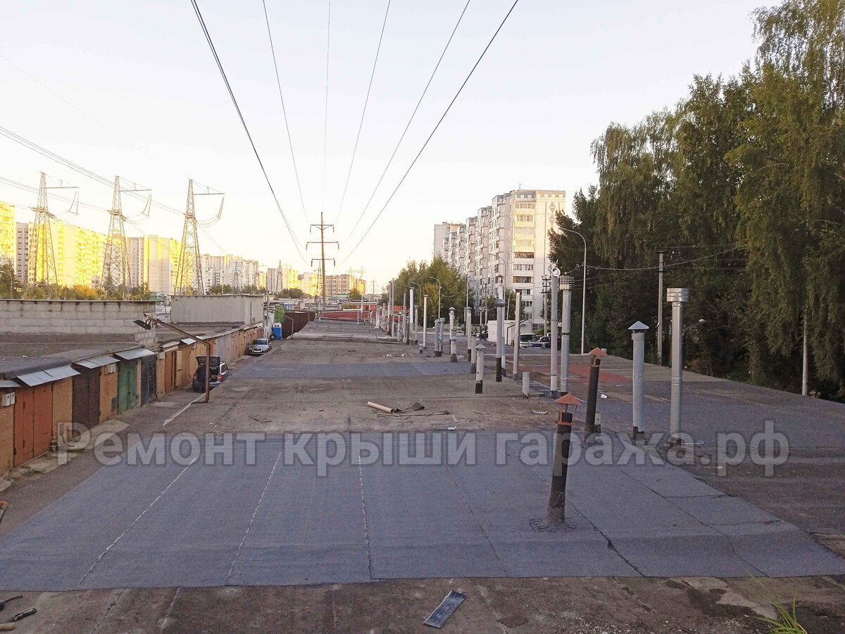 Ремонт мягкой кровли на гараже