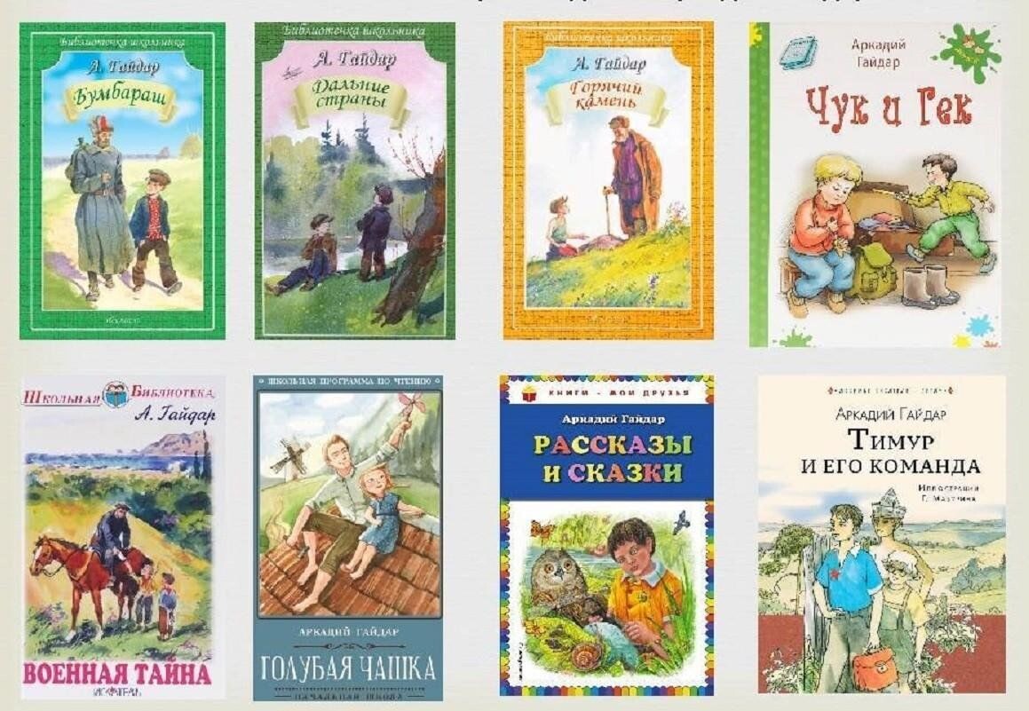 Известные книги Аркадия Гайдара