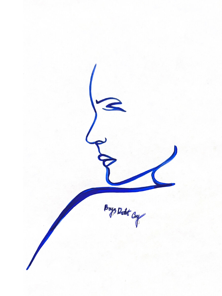 Синий скетч 2024