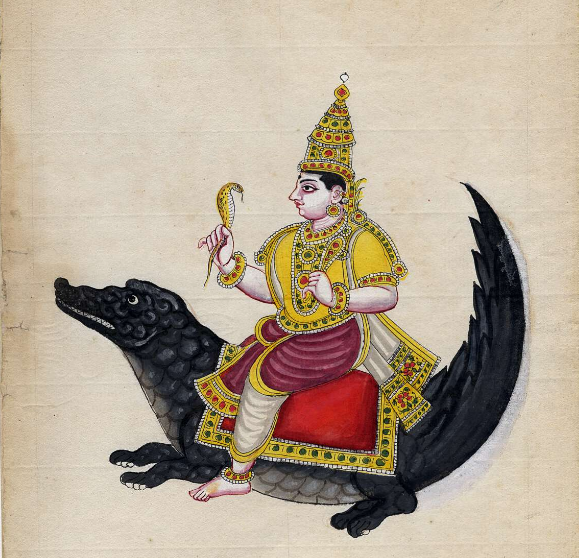 Варуна, гуашь на бумаге, 1814 год. Изображение: britishmuseum.org