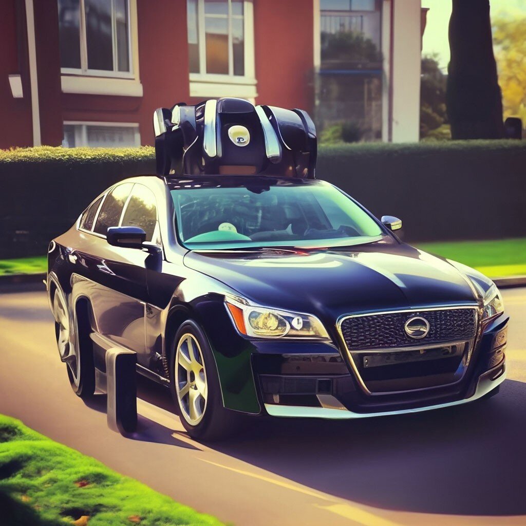 Орущая сигнализация на машине по версии нейросети. 