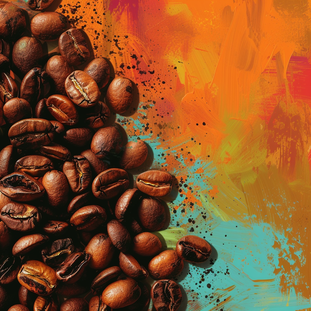 Баннер с рекламой кофе