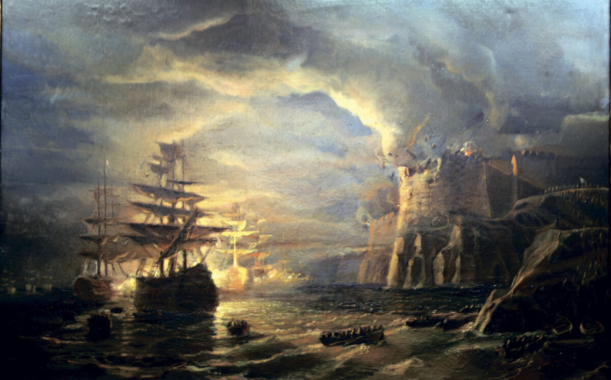 Штурм острова Корфу. Из открытых источников