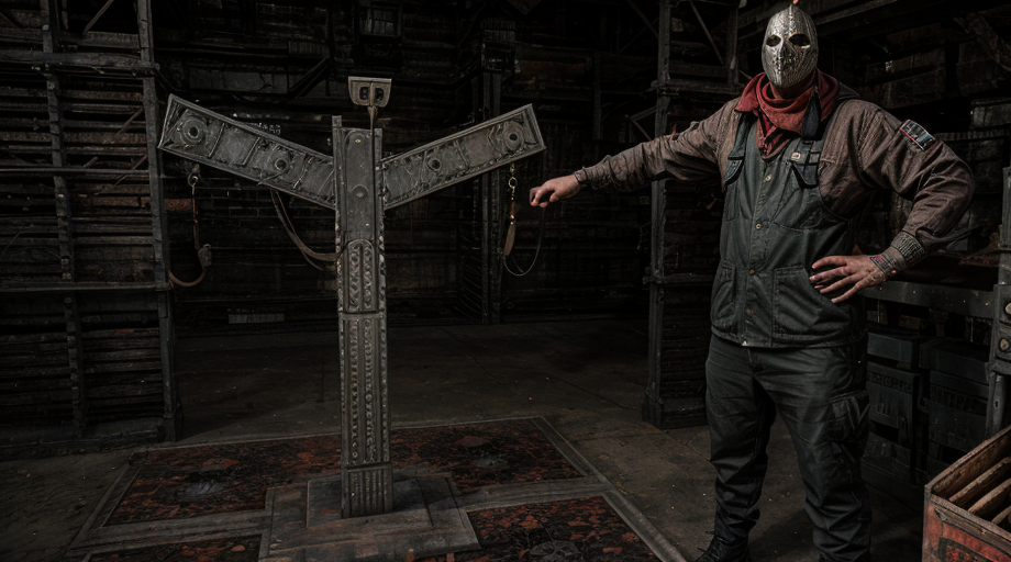 Почти ничего не поменялось, но мужчина приоделся и сменил маску.