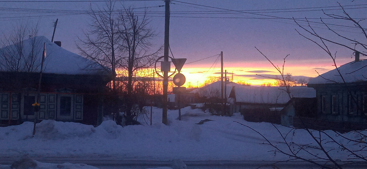 Вчерашний закат.