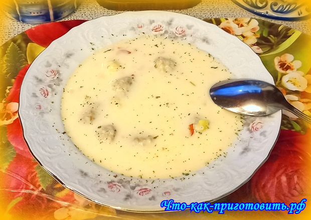 Что-как-приготовить.рф: "Солнечный" супчик с мясными шариками - отличное диетическое блюдо для будничного обеда