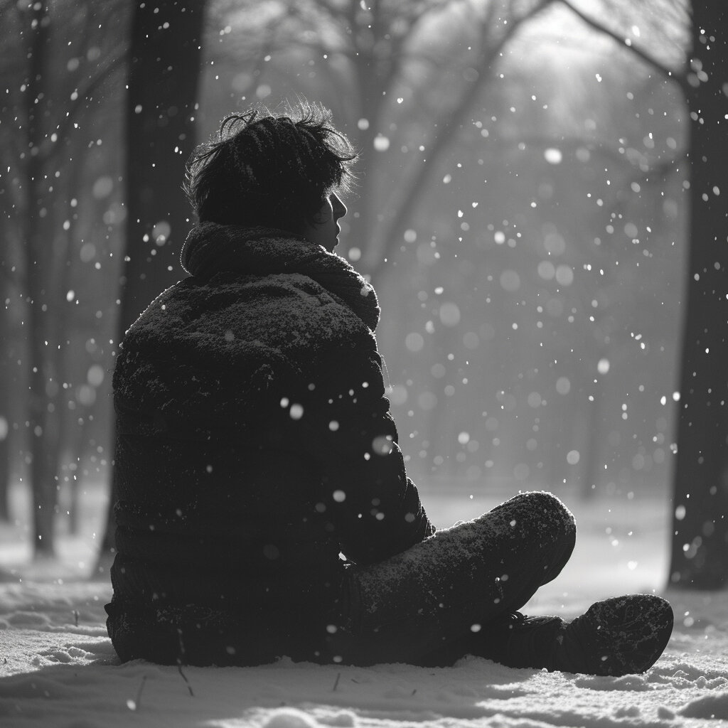 Холод. Его часто видят в такие моменты.