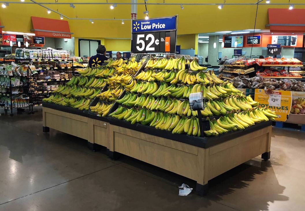 Бананы в американском супермаркете (иллюстрация из открытых источников)