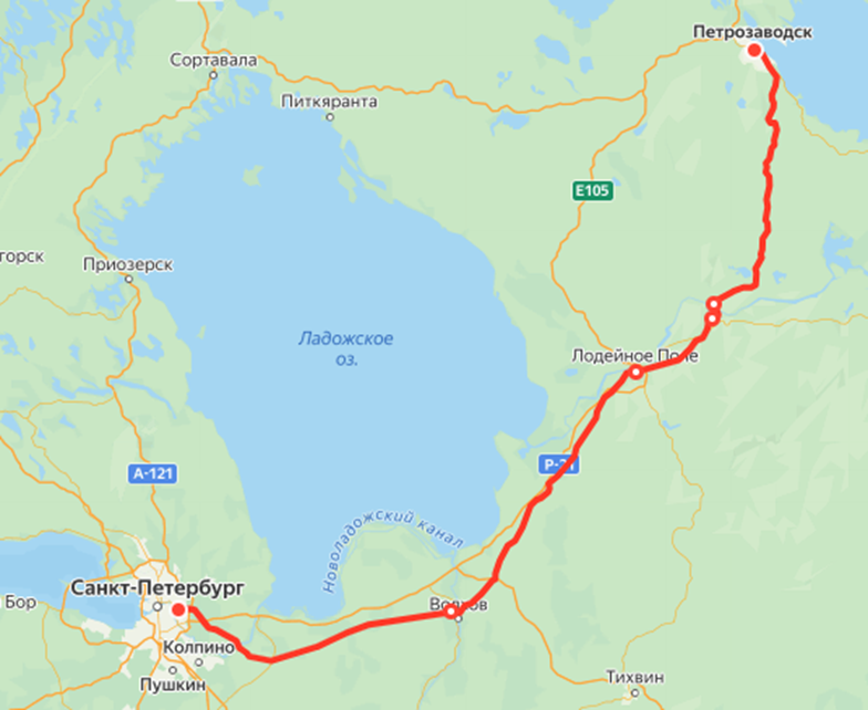 Весь маршрут на Петрозаводск. Яндекс.Расписание