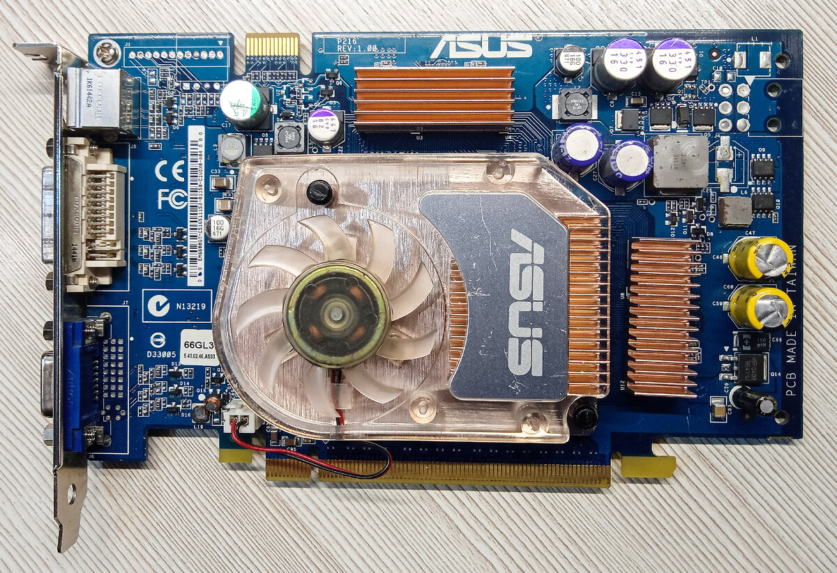 Год 2004. Достойная видеокарта для игр среднего сегмента - ASUS GeForce  6600 GT 128Mb. | PRO Ретро Железо | Дзен