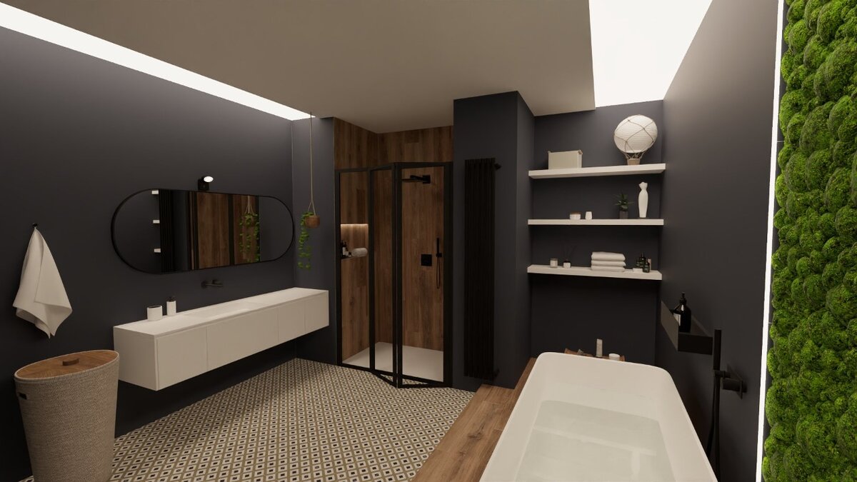 Эко стиль, дизайн проект «Дали Керамика»