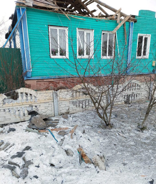    В селе Гуево снаряд ВСУ угодил в жилой дом