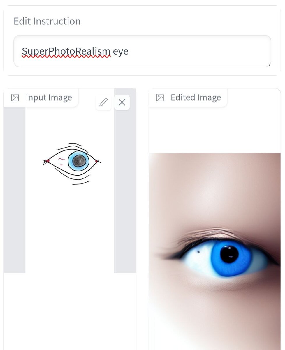 Ещё один пример генерации Pix2Pix по тому же наброску