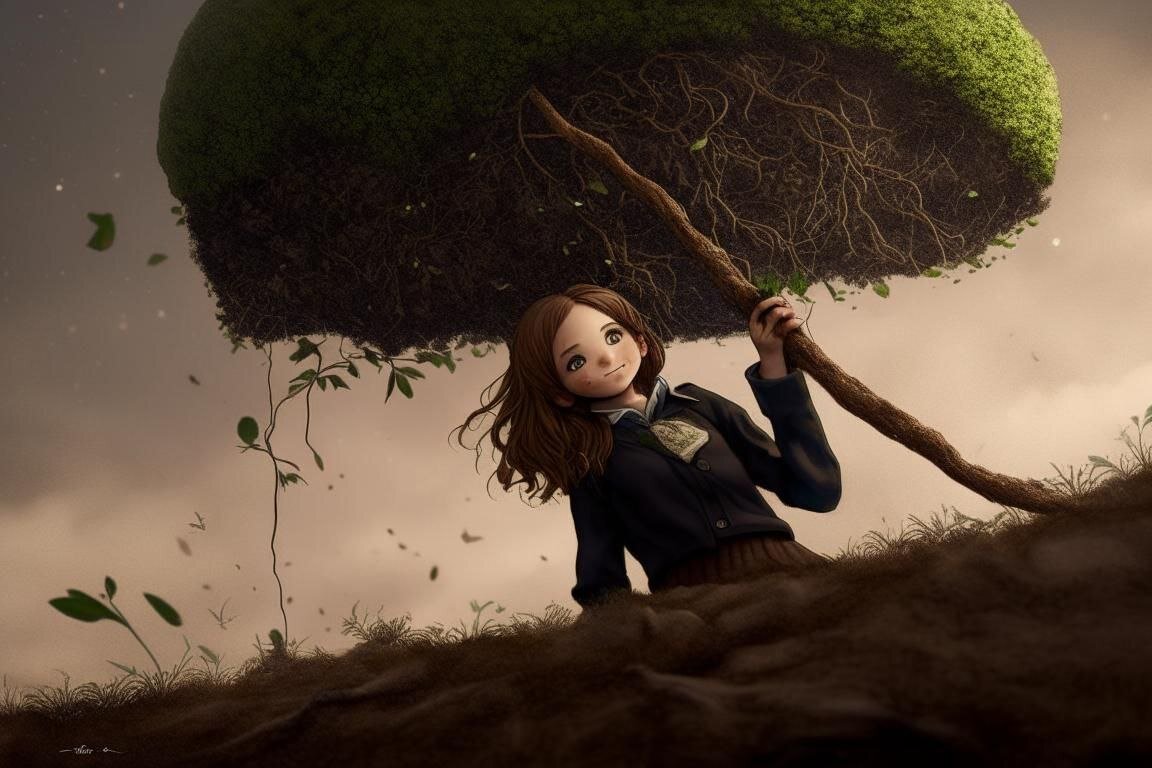 Юный Лилинатор и деревце. Художник: Кандинский Н. С.