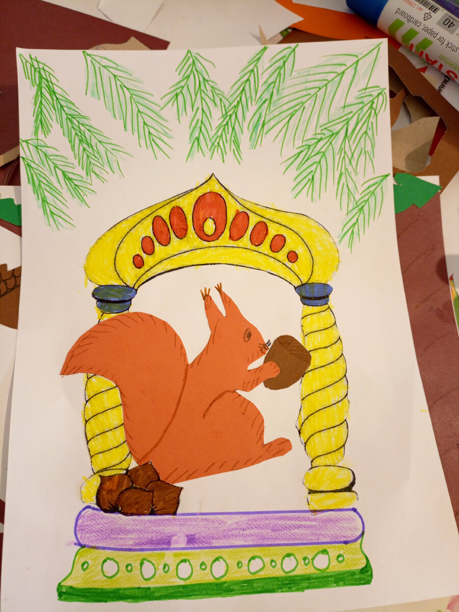 Вот такая вот получилась у нас аппликация