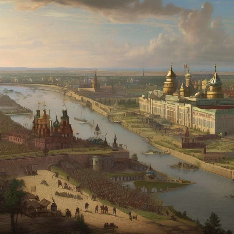 Так могла выглядеть Москва 400 лет назад (предположительно). 