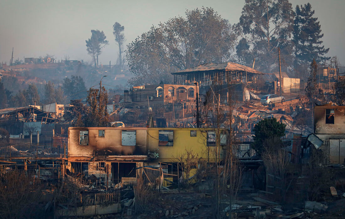 Пожары в Чили. Фото из интернета