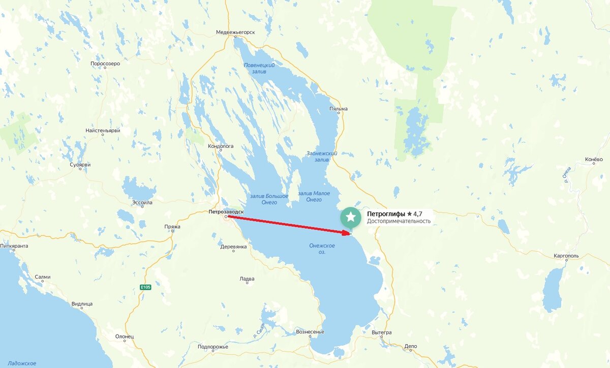 Из Петрозаводска можно попасть к Онежским петроглифам
