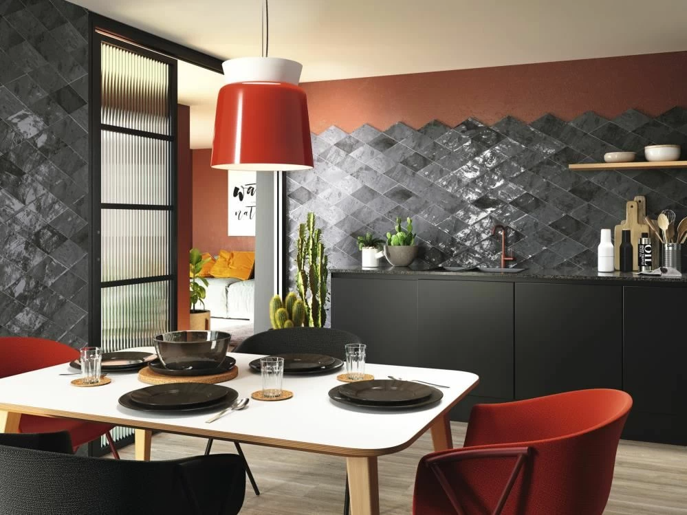 Керамическая плитка Ape Snap A034382 15*25,9 rombo graphite