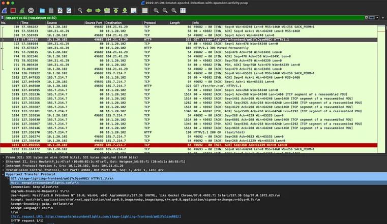 Фильтрация в Wireshark