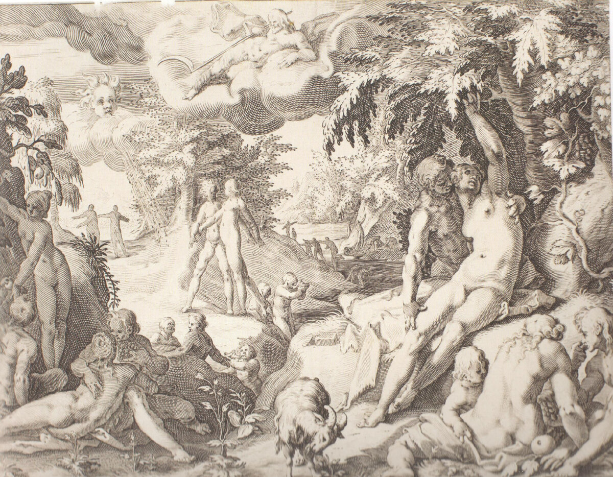 Робер Виллемс де Бодус. "Золотой век". Гравюра. Первая половина  XVII века. 