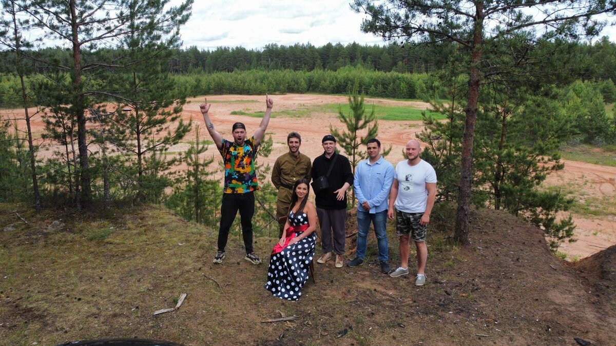 Съëмочный день с Ольгой и её мужем. 