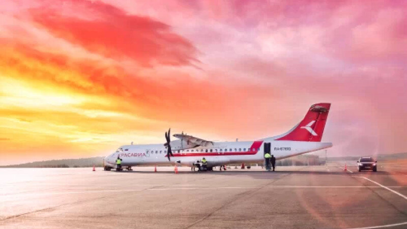     Самолет ATR 72. krasavia.ru