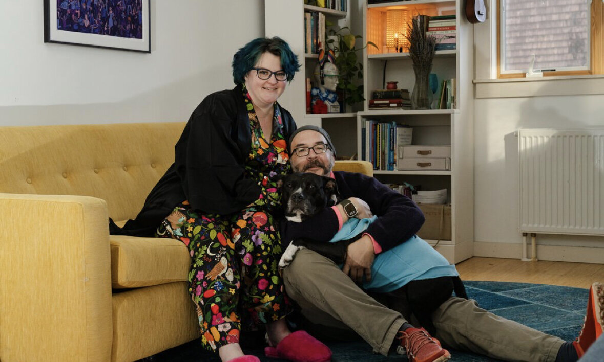 Emily Nagoski and her husband, Rich Steven / The New York Times