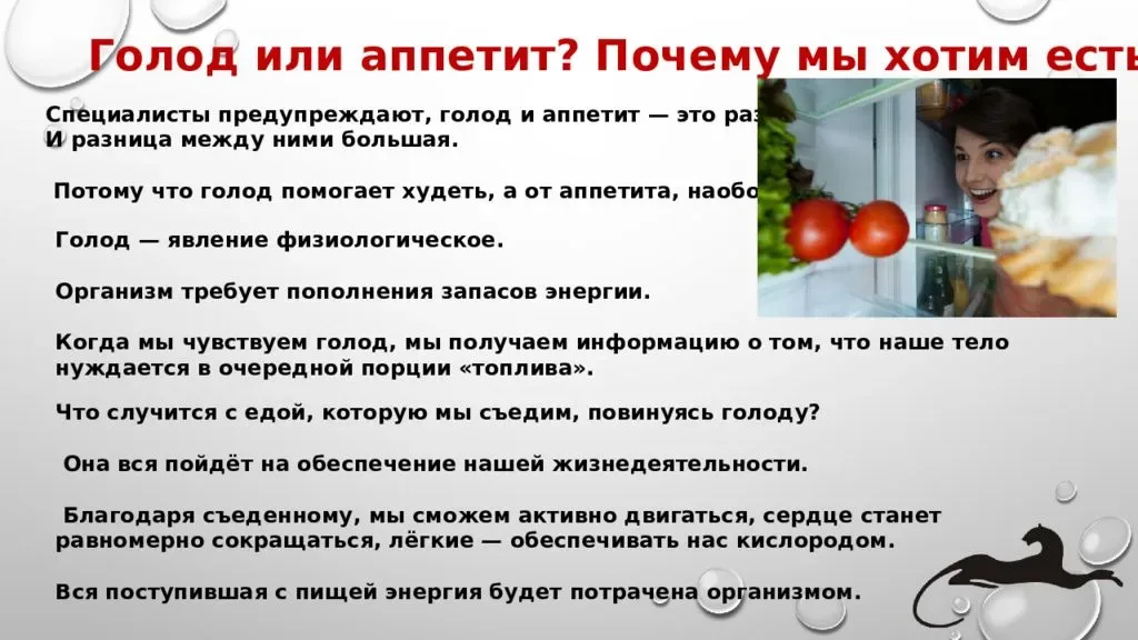 Почему повышается аппетит. Голод и аппетит. голод или аппетит. презентация на тему аппетит и голод. голод и аппетит разница.