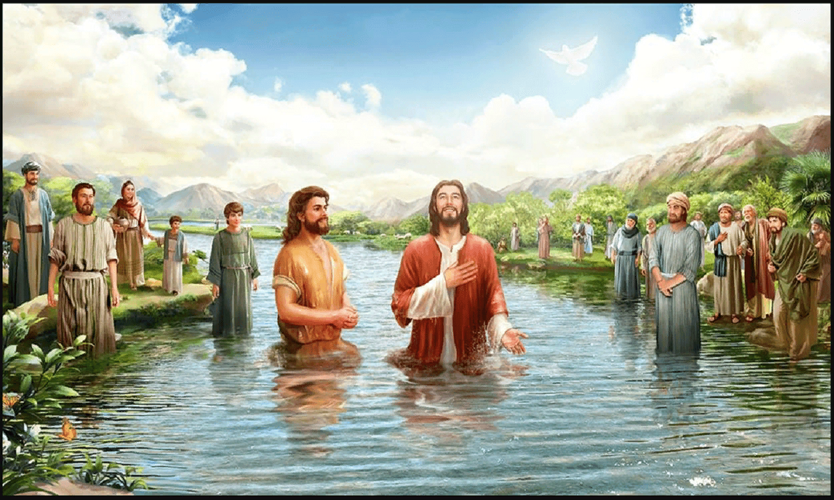 кто крестил иисуса в иордане. крещение иисуса христа в иордане. иоанн креститель крещение в иордане. река иордан 2023. крещение иисуса христа в реке иордан.