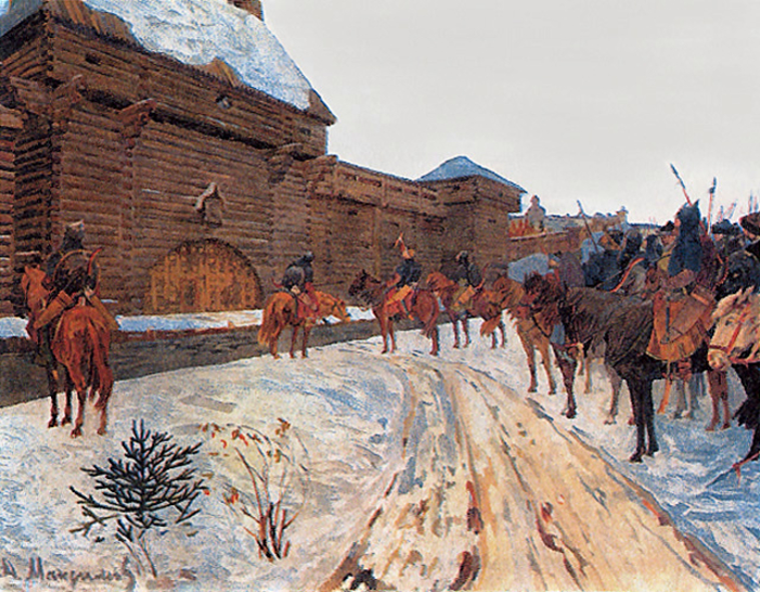 Монголы у стен Владимира. Источник: https://ru.wikipedia.org/