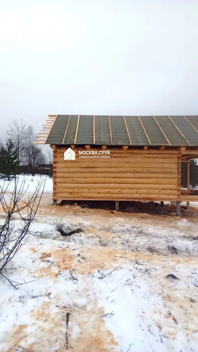 Сруб 6×6 + терраса 3 метра, г. Воскресенск, Московская область