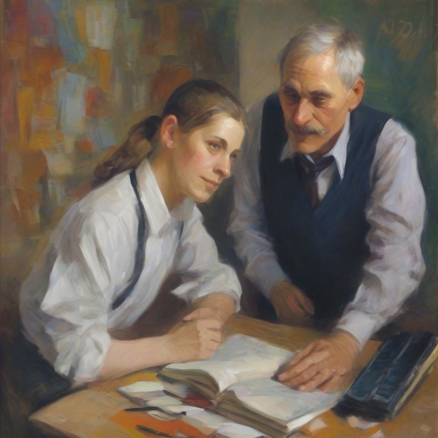 Опытный наставник и прилежный ученик (автор ии)