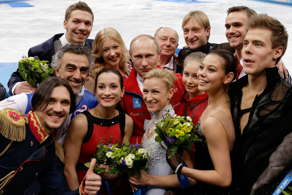 Ои людей. Российские фигуристки на Олимпиаде в Сочи 2014.