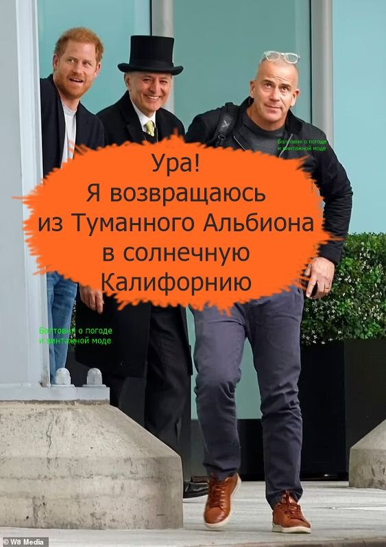 Журналисты сообщили нам, что Гарри вылетел в Монтесито из аэропорта Хитроу