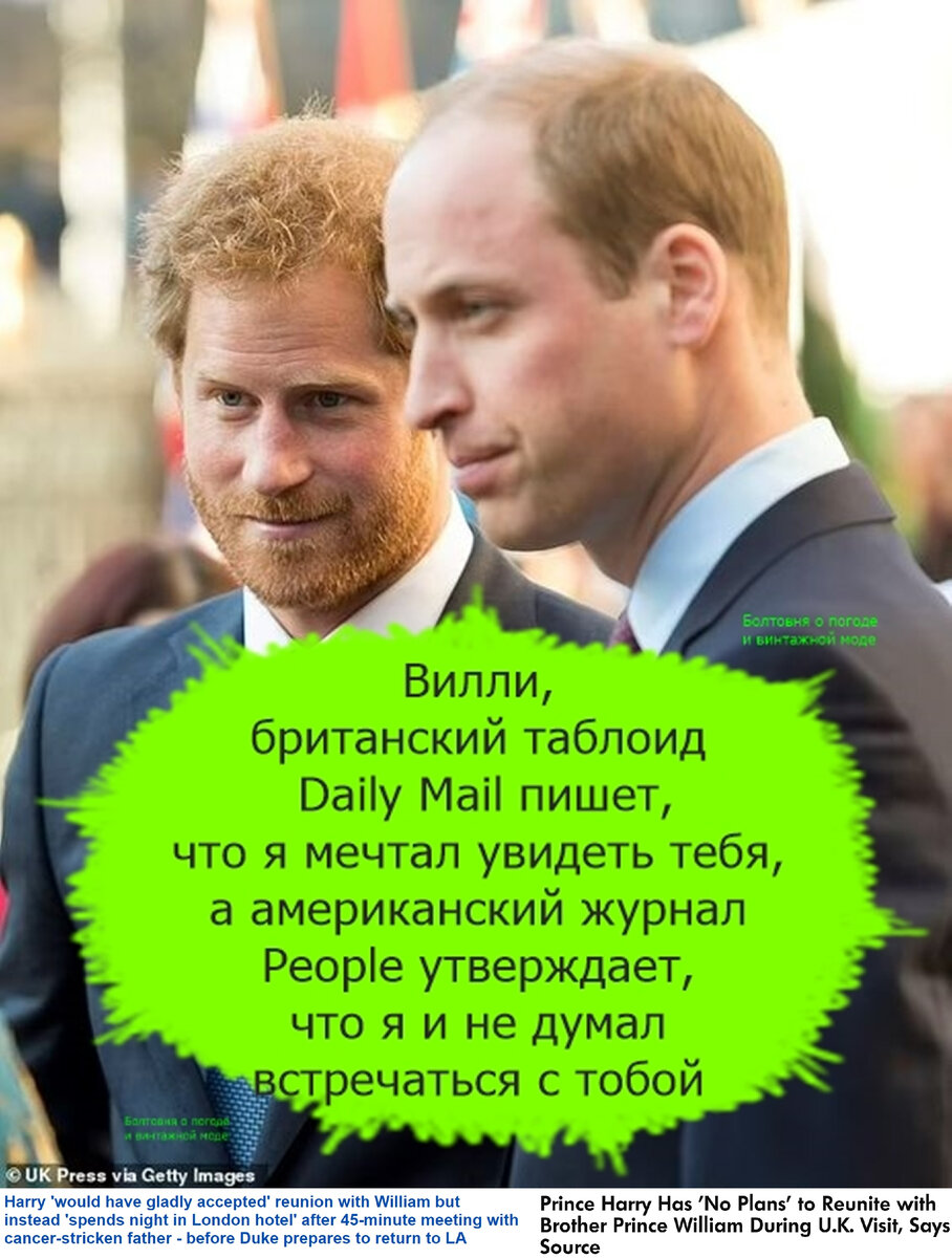 Журналисты предложили читателям самим выбрать наиболее симпатичную им версию развития отношений между Уильямом и Гарри, 