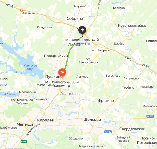 Предполагаемый участок ремонта