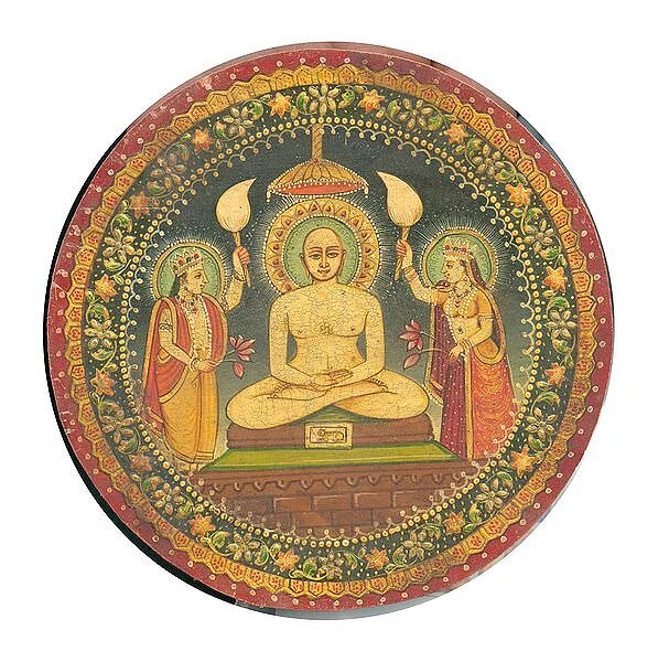 Картина Вардхаманы Махавиры , датированная 1900 годом. Личная коллекция фотографий Жюля Джайна / worldhistory.org