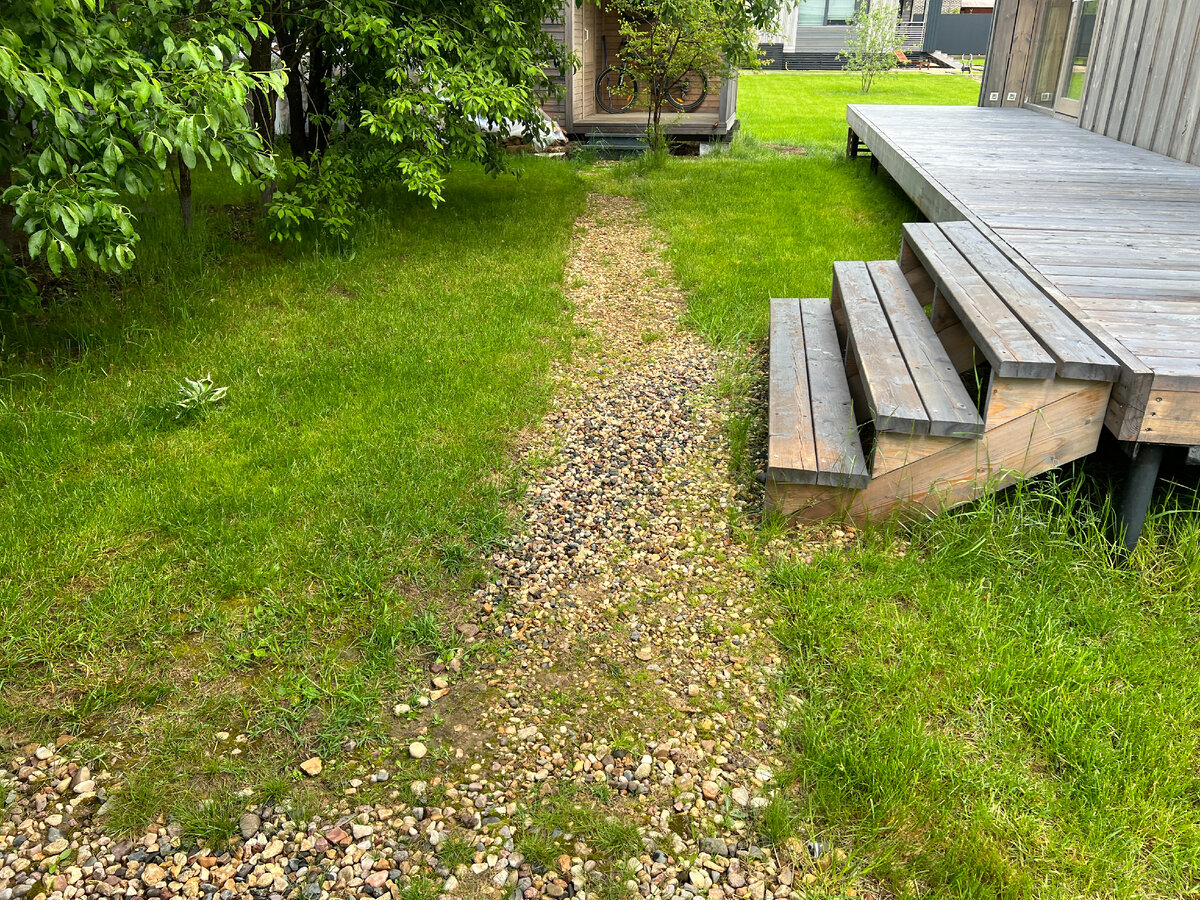 Дорожка из щебня