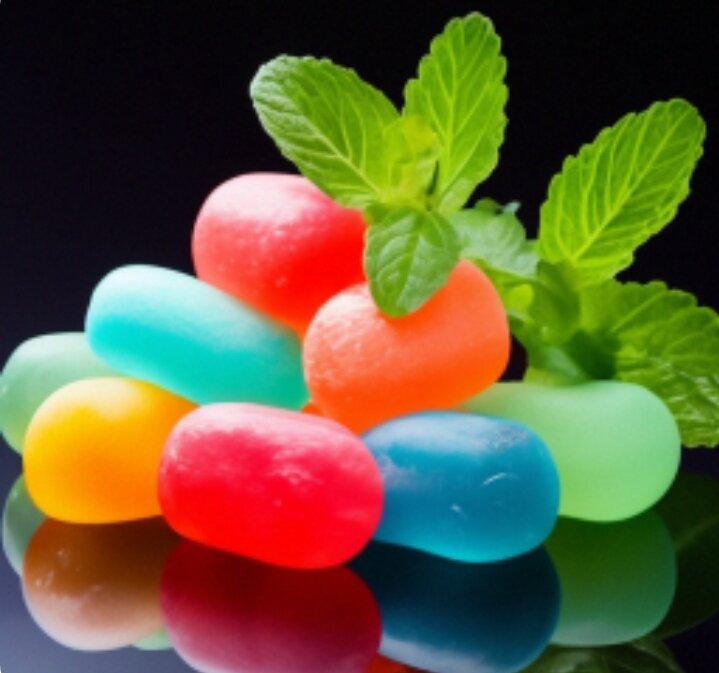 Конфетки с мятой. Прям как валидол, только разноцветные.