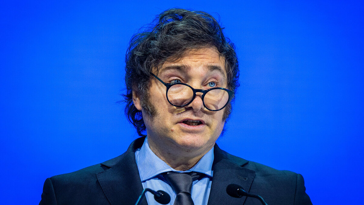    Президент Аргентины Хавьер Милей© Фото : World Economic Forum/Ciaran McCrickard