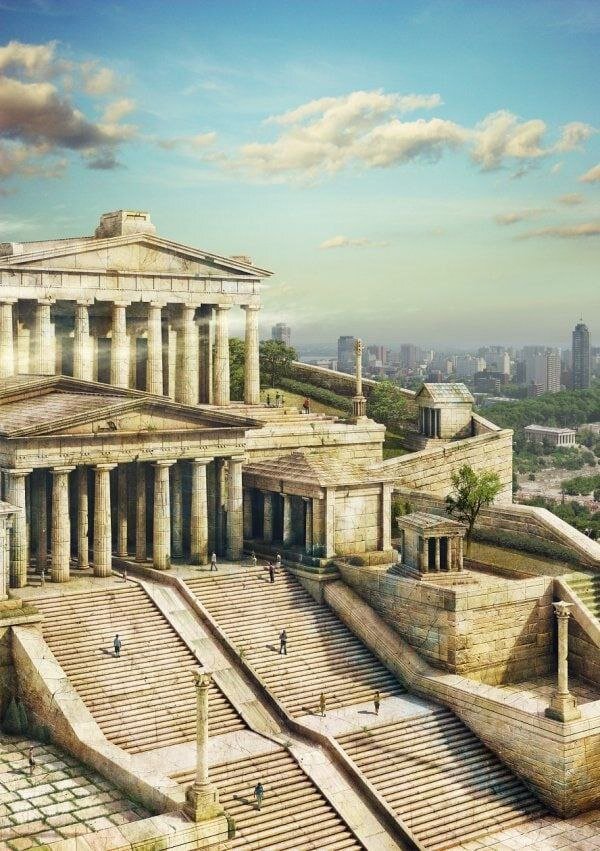 Древняя афина город