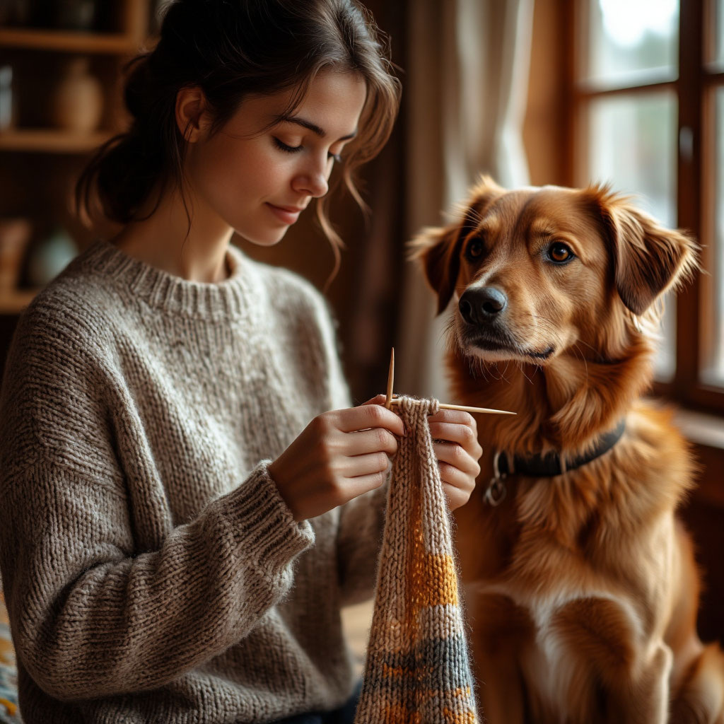 На протяжении веков собачья шерсть  используется при создании согревающих изделий