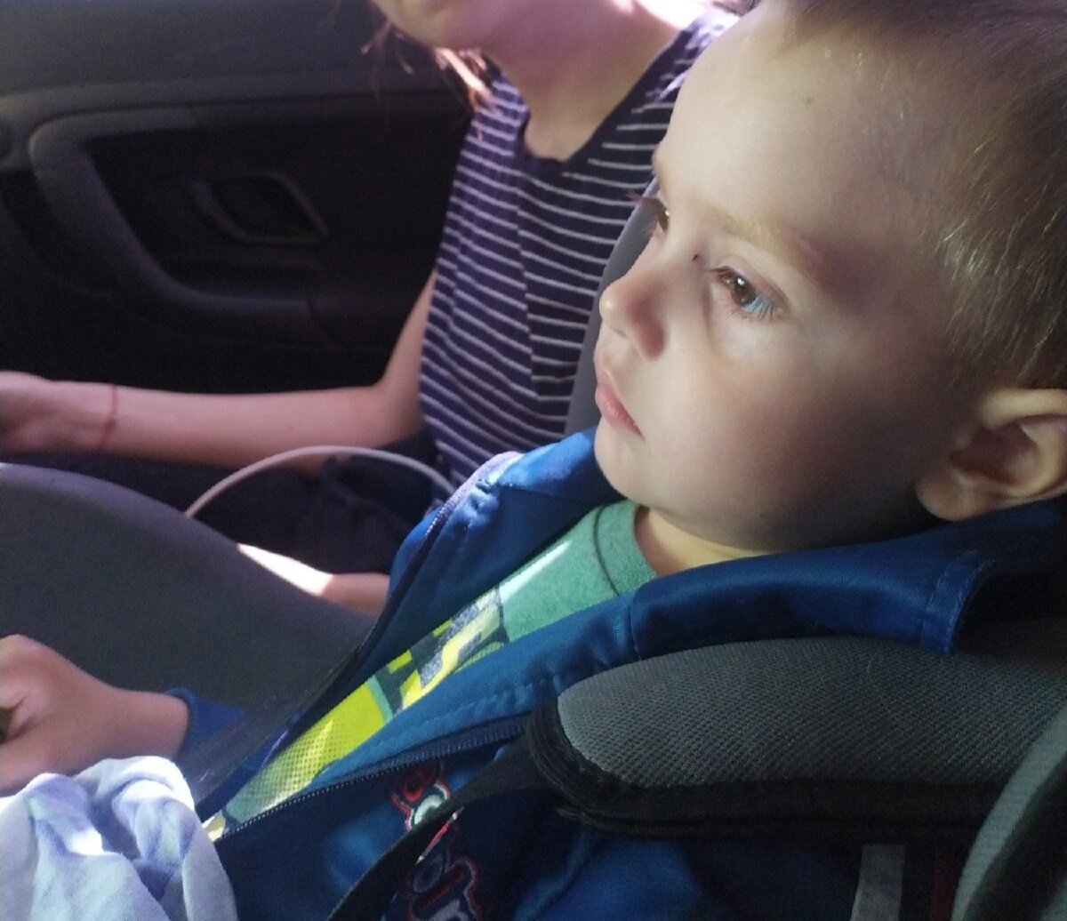 Начало пути, вот-вот заснёт.