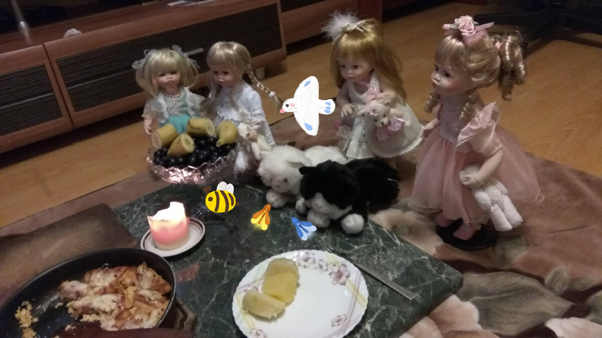 Наш "пикник"  дома.