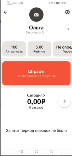  В данном случае под именем указано - Таксопарк 0, это и есть текущий таксопарк, через который сейчас водитель работает.
