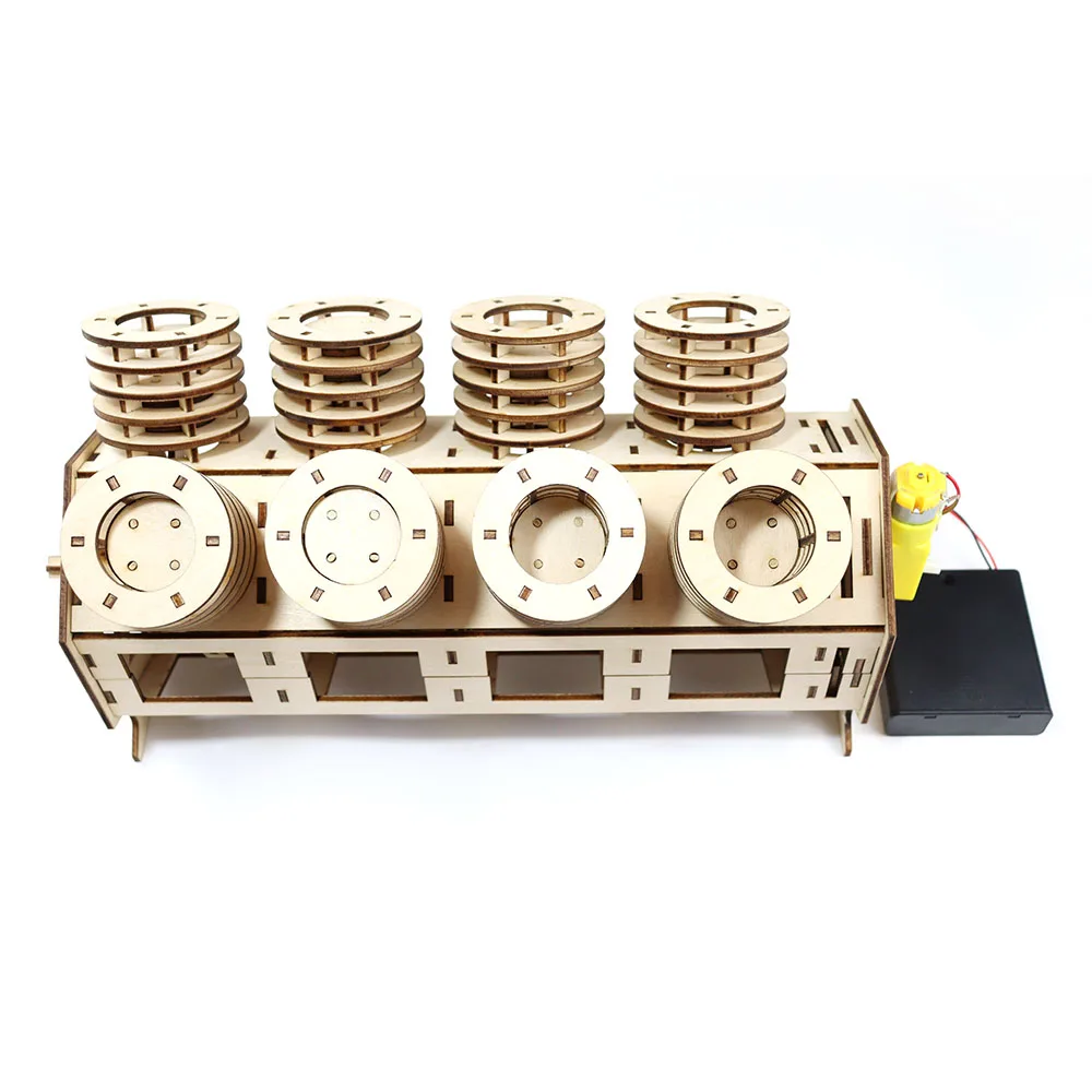 1) Модель кпп Модель в миниатюре КПП автомобиля с моторчиком. Ссылка на набор 2) Модель дифференциала Передняя подвеска автомобиля.-8