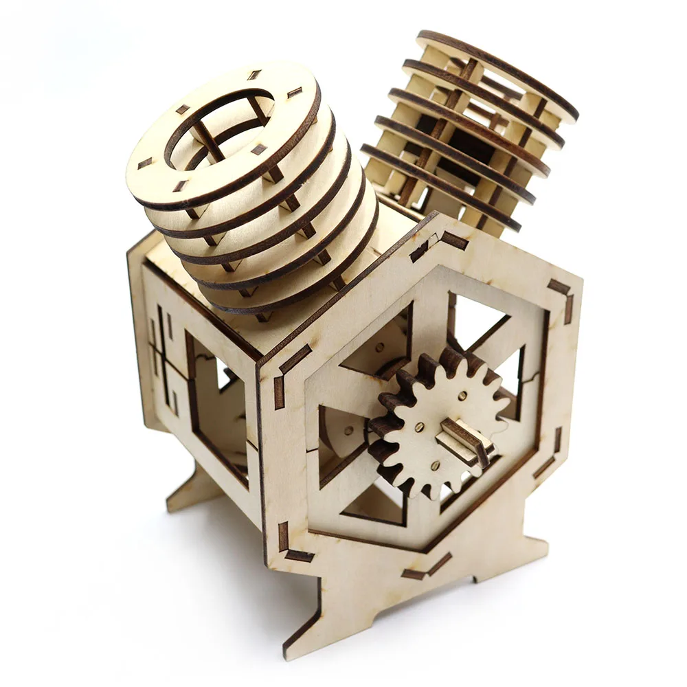 1) Модель кпп Модель в миниатюре КПП автомобиля с моторчиком. Ссылка на набор 2) Модель дифференциала Передняя подвеска автомобиля.-14