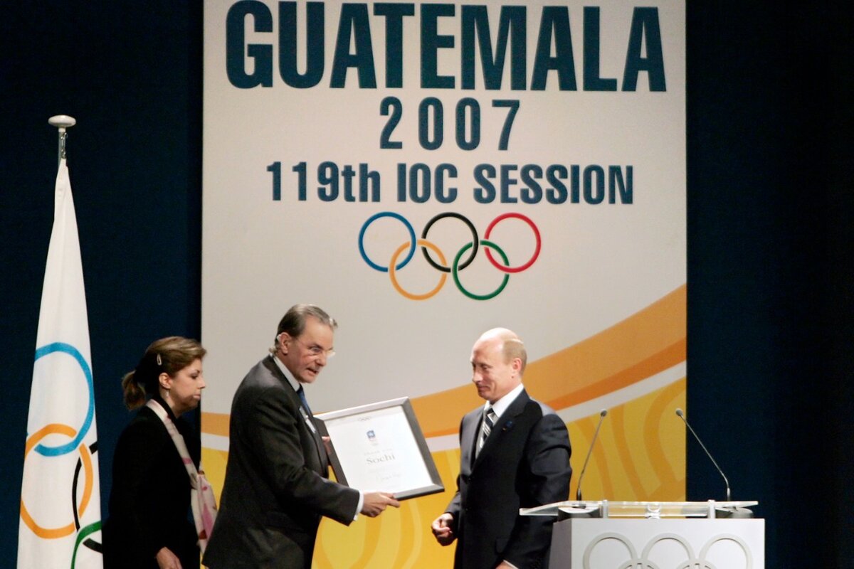 Фото: ИТАР-ТАСС / Михаил Климентьев / Президент России во время презентации Сочи на проведение зимней Олимпиады-2014 в Гватемале