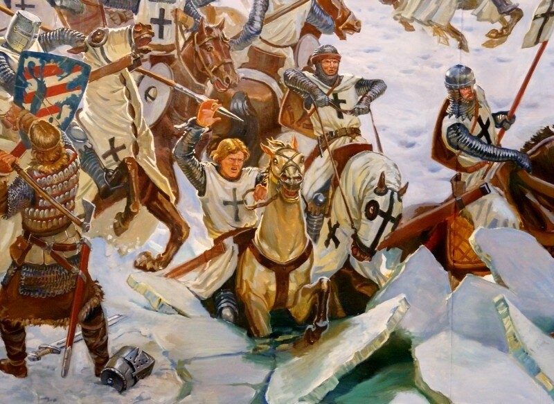 Битва на омовже. Битва на Чудском озере 1242 год Ледовое побоище.